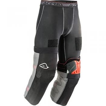 Acerbis Pantalones Técnicos Geco Negro-Gris con Refuerzo de ropa interior X-Knee XXL