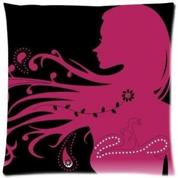 Custom Beautiful Flower con cremallera cuadrado manta funda de almohada Funda de almohada 18 x 18 