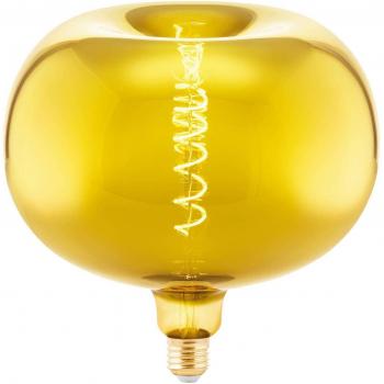 Bombilla LED E27 4W Gran Tamaño Forma Manzana Filamento Oro Regulable 1900K 40 Lúmenes