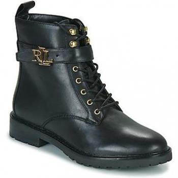 Ralph Lauren Black Lace-up Boots for Women, Sizes: 8 UK / 11 US
