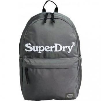 Mochila Superdry Vintage Graphic Montana gris/blanco para mujer