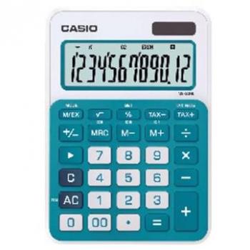 Calculadora de sobremesa CASIO MS-20NC 12 dígitos Azul Solar/Pilas