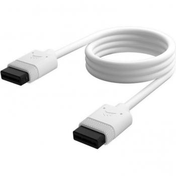 Corsair iCUE LINK Cable de 600mm con Conector Recto Blanco, tipo: Cable de conexión, longitud: 600mm, color: blanco, cantidad: 1 unidad