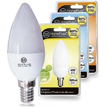 Lampara vela led e14 4w 6000k de 12 unidades