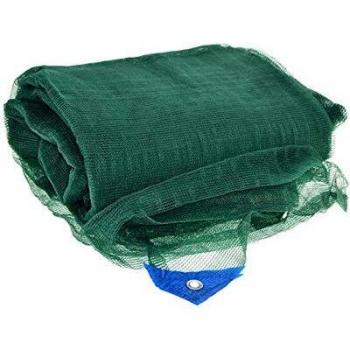 Rete para recolección de aceitunas 4x6 m, antispinoso, tejido reforzado con ojales, color verde