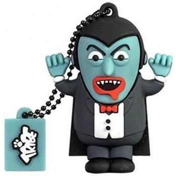 Tribe Scary Pendrive - Memoria USB Flash Drive 2.0, de goma, de 8 GB con llavero, diseño Dracula