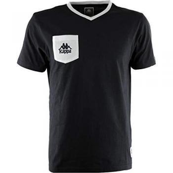 Kappa Ascoli Camiseta, Unisex, Negro, L