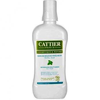 Enjuague bucal fresco con menta orgánica 500 ml Cattier.