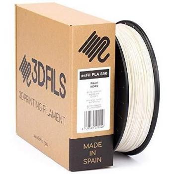 3DFILS - Filamento PLA para impresión 3D esFil PLA INGEO 3D850: 1.75 mm, 1 Kg, Blanco Perla