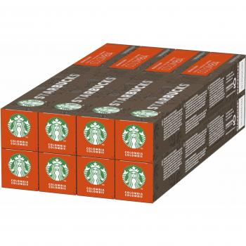 STARBUCKS Single-Origin Colombia de NESPRESSO Cápsulas de café de tostado medio, 8 x tubo de 10