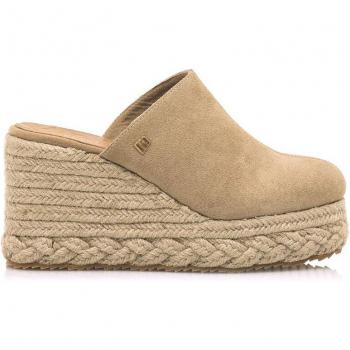 Sandalias de cuña Mustang para mujer con piso de yute