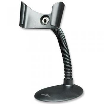 Soporte de Escáner de Códigos de Barras Manhattan, Flexo con Base, Montaje en Mesa o Pared, Color Negro, Garantía de por Vida