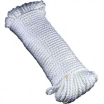 Chapuis FDR7 Cuerda de polipropileno trenzada - 150 kg - Diámetro 3 mm - Largo 20 m - Blanco