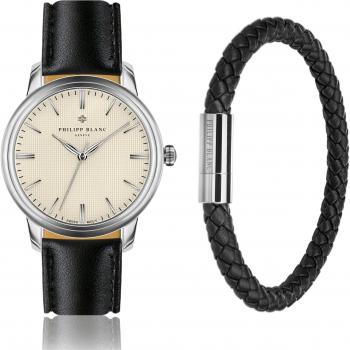 Philipp Blanc Zurich Leather Watch and Strap
