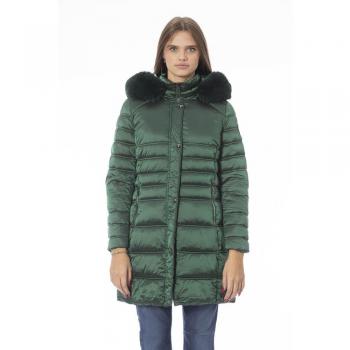 Baldinini Trend Green Polyester Jacket & Coat - Large