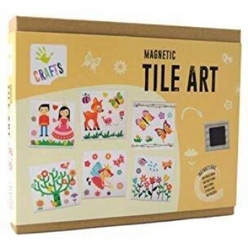 Andreu Toys- Magnetic Tile Art Arcilla y plastilina, Color