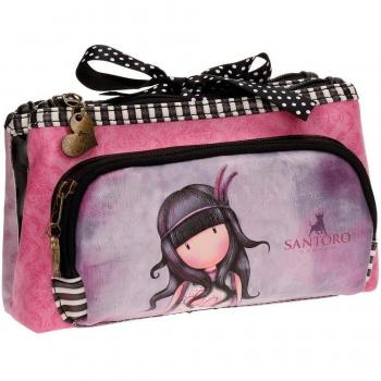 Gorjuss Jac Of Hearts Neceser de Viaje, 20 cm, 1.83 Litros, Rosa