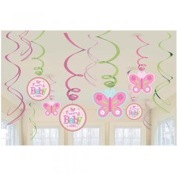 Amscan 671458 Bienvenido Baby Girl decorativas