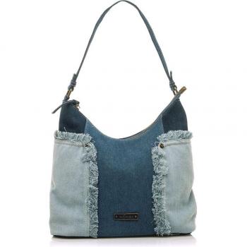 Bolso Mustang Rous azul con cierre de cremallera