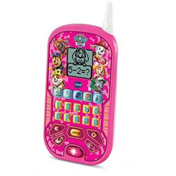 Teléfono de Juguete Educativo Vtech Patrulla Canina Rosa con 6 Actividades Interactivas