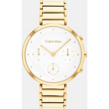 Calvin Klein - Reloj de mujer Minimalistic T-BAR blanco