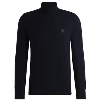 BOSS Orange Akiro Turtleneck Sweater - Dark Blue - Men's Regular Fit - Size XXL