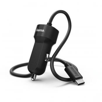 Cargador de Auto Hama USB Tipo C 3A Negro