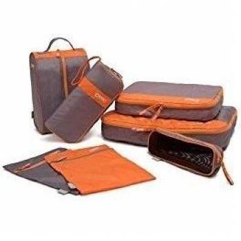 MKOOL 7 Set cubos de embalaje impermeable y transpirable de zapatos Bolsa/Bolsa de lavandería - equipaje del recorrido de embalaje Los organizadores