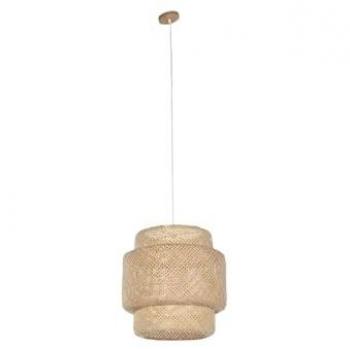 Lámpara de Techo Home ESPRIT Marrón Claro Bambú 50 x 50 x 55 cm