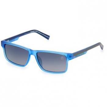 Timberland TB00015 Polarized Sunglasses 53 mm Matte Blue Smoke