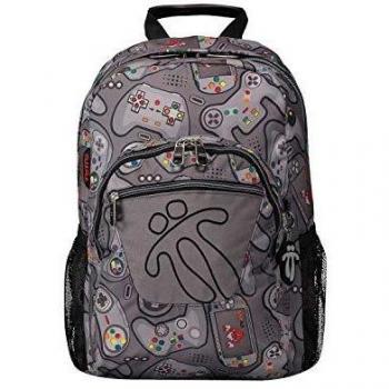 Totto-Mochila Escolar Adaptable a Carro Estampado Sticker - Acuareles
