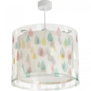 Dalber 41432 Lámpara infantil juvenil colgante de techo Color Rain Gotas E27, Multicolor