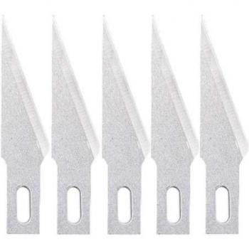 Cuchilla Nº 11 para Cutter, 5 Uds, marca 25101, acero inoxidable, compatible con cutters estándar, corte preciso y duradero