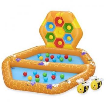 Piscina de Bolas Hinchable Bestway Abeja 127 x 119 x 61 cm para Niños +12 Meses