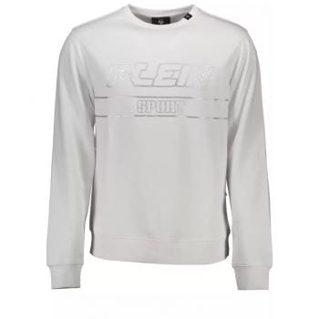 Plein Sport White Cotton Sweatshirt - XXL, Male, Contrast Details