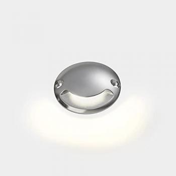 Empotrable de jardín Pixel Glass, aluminio, Acero inoxidable AISI 316 arenado, 1 bombilla, 4,1cm, IP65/IP67, 3.4W, 3000K