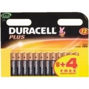 Pilas Duracell Plus Power AAA 8+4 Unidades