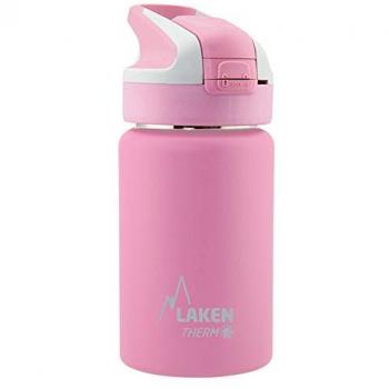 Cantimplora Térmica de Acero Inoxidable Laken 350 ml Rosa - Doble Pared, Cierre Hermético, Tecnología de 24 Horas Frío, Ideal para Trabajo y Deporte