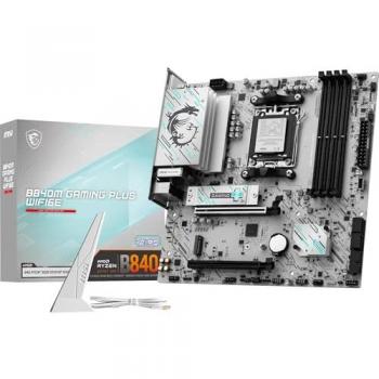 Placa Base MSI B840M GAMING PLUS WIFI6E - Socket AM5, micro ATX, DDR5, soporte para procesadores AMD Ryzen 9000/8000/7000
