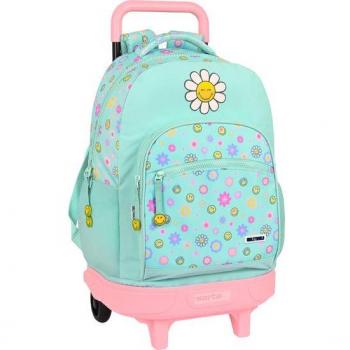 Mochila con Ruedas Grande Compact Extensible Simple Smiley World Summer Fun Safta
