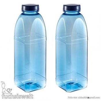 Botella para bebidas, 2 x 1 L, botella de agua, de Tritan