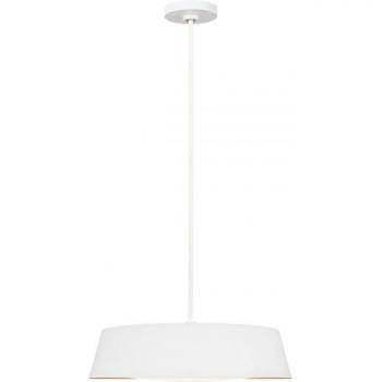 Colgante Asher Blanco Mate 13,7 Cm - Lámpara colgante de diseño moderno, acabado en blanco mate, compatible con bombillas E14