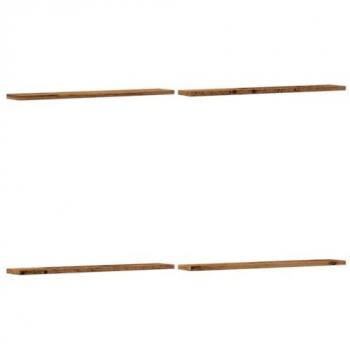 Tablas de estantería 4 uds Madera de ingeniería estilo viejo 60x10x1,5 cm