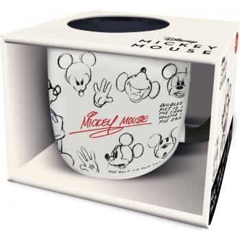 Taza Elite Mickey Mouse Bocetos Vintage 380 ml