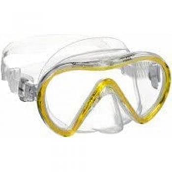 Máscara de Buceo Mares Aquazone Vento Amarillo Reflex en Cartón Box
