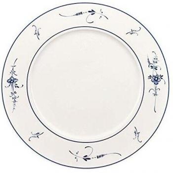Villeroy & Boch Vieux Luxembourg Plato de presentación, 30 cm, Porcelana Premium, Blanco/Azul