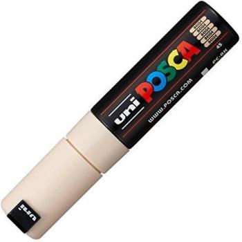Rotulador Uni Posca PC-8K Beige Punta Gruesa Biselada