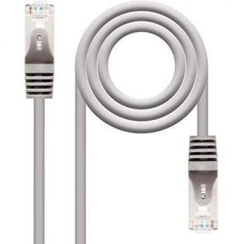NanoCable 10.20.0805 - Cable de red Ethernet RJ45 Cat.6 FTP AWG24, 100% cobre, Gris, latiguillo de 5mts