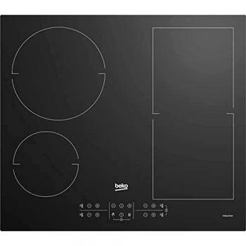 Placa de Inducción Empotrada Beko HII64210FMTR de 60 cm con 4 Fuegos Color Negro