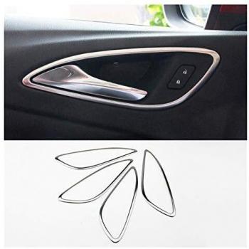 Yuanyuan Molduras de la Puerta Interior del Estilo de la Puerta del estilizador del automóvil adornan los molduras para Opel Astra K 2017 2018 2019 Accesorios